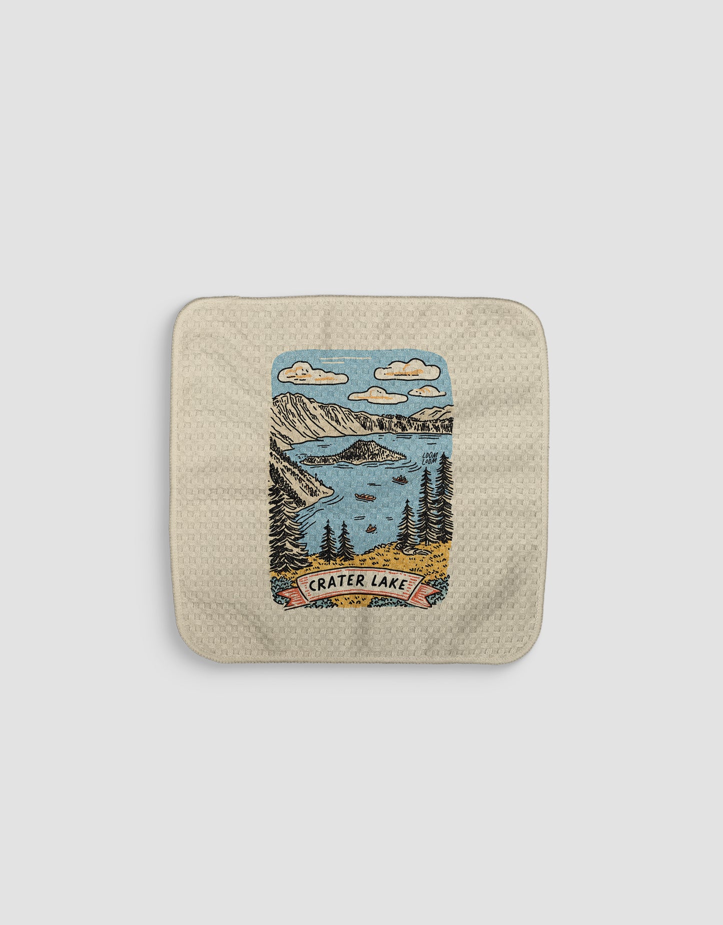 Crater Lake Dishcloth