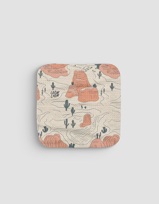 Cute Red Rock Dishcloth