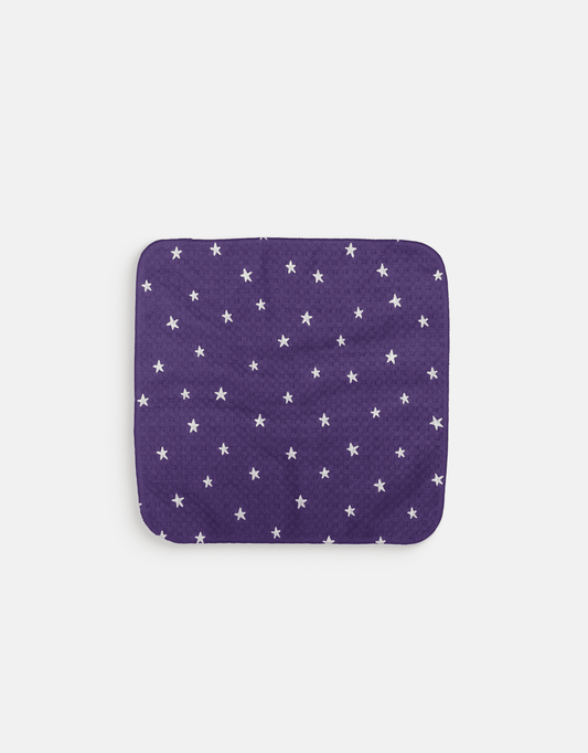 Dark Purple Stars Dishcloth - Loom Loom