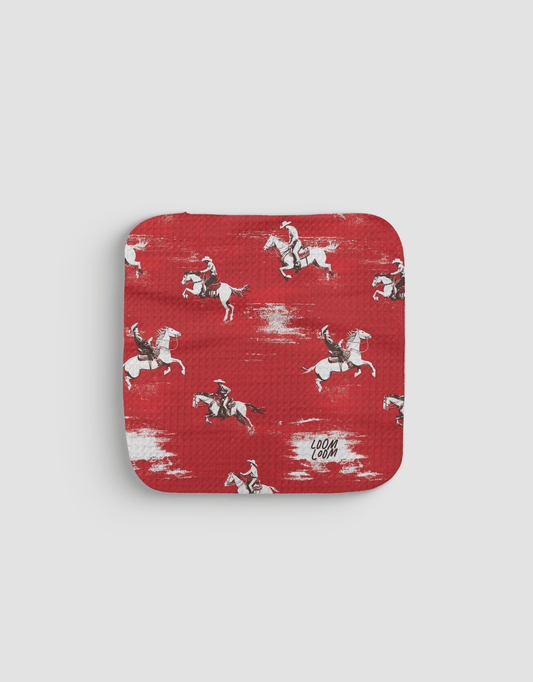 Dashing Cowboys Dishcloth - Loom Loom