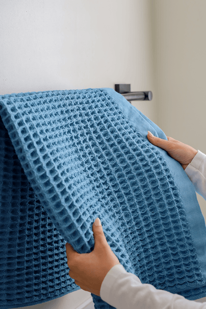 Denim Waffle Bath Sheet - Loom Loom