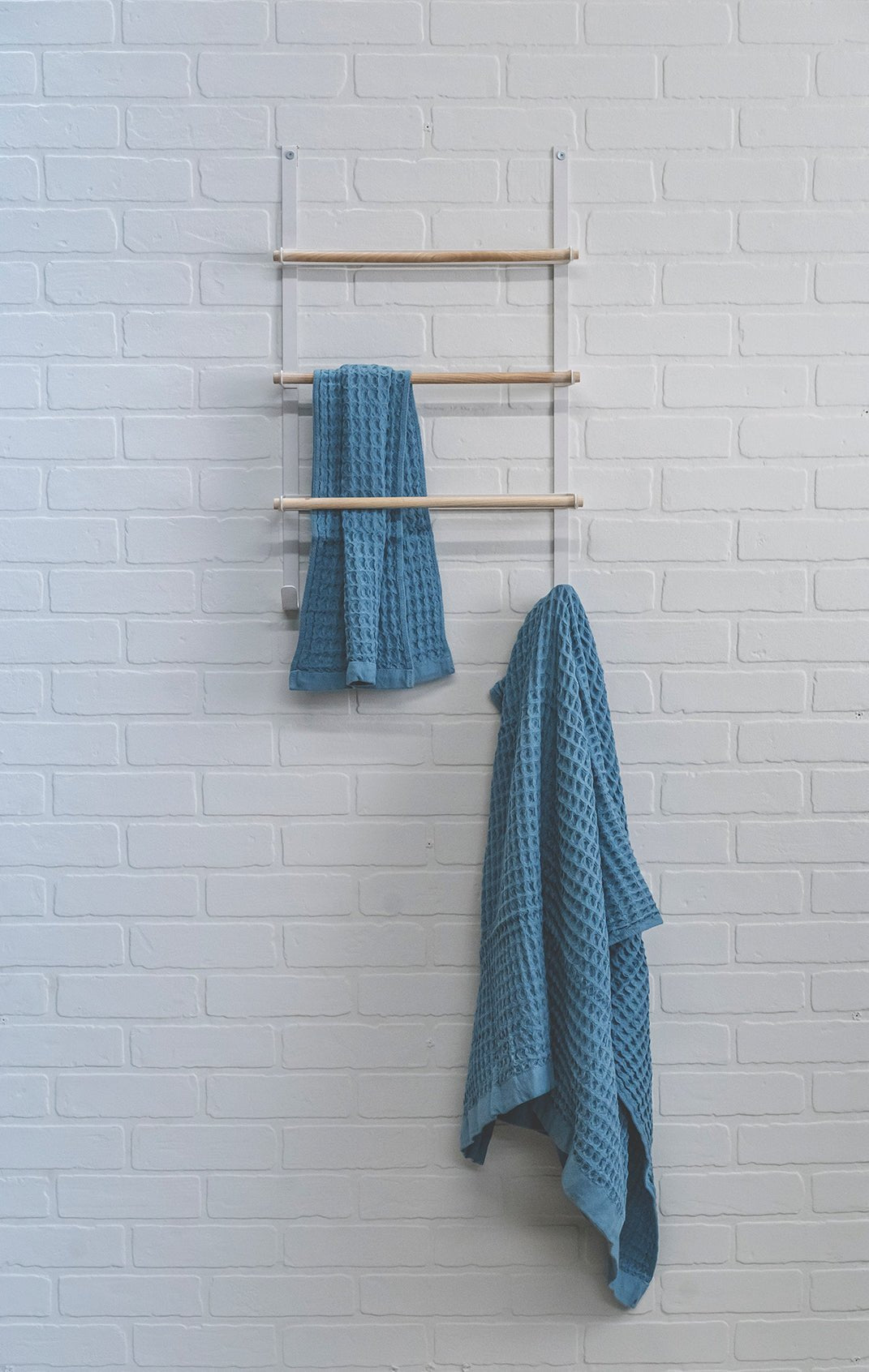 Denim Waffle Bath Towel - Loom Loom