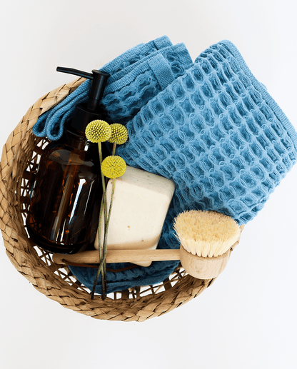 Denim Waffle Hand Towel - Loom Loom