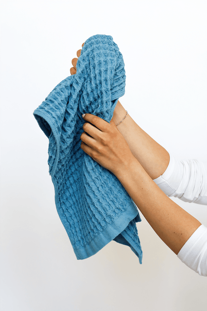 Denim Waffle Hand Towel - Loom Loom