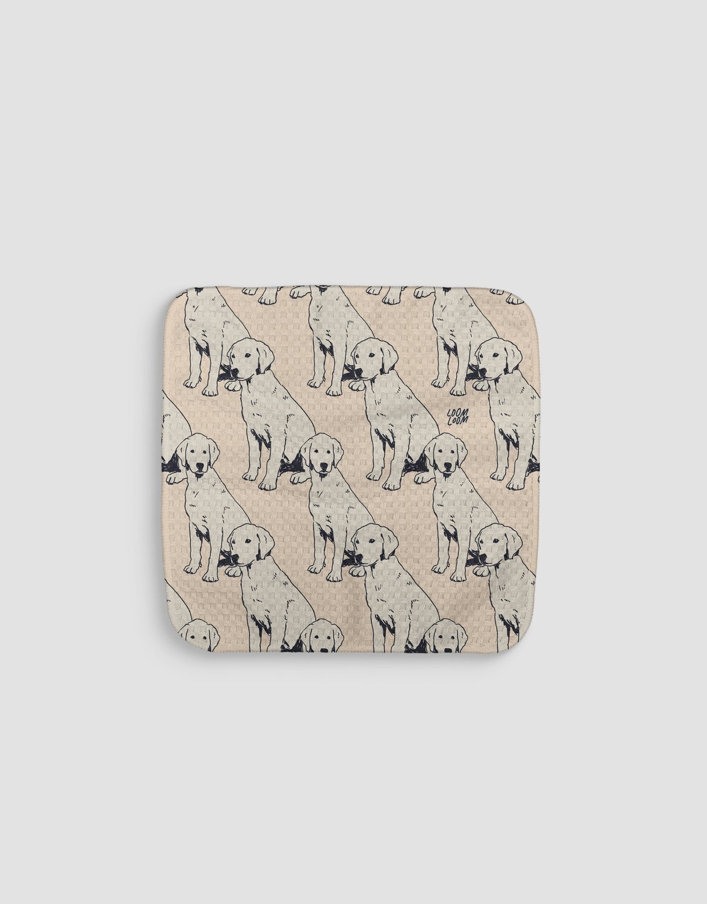 Diagonal Dogs Dishcloth - Loom Loom