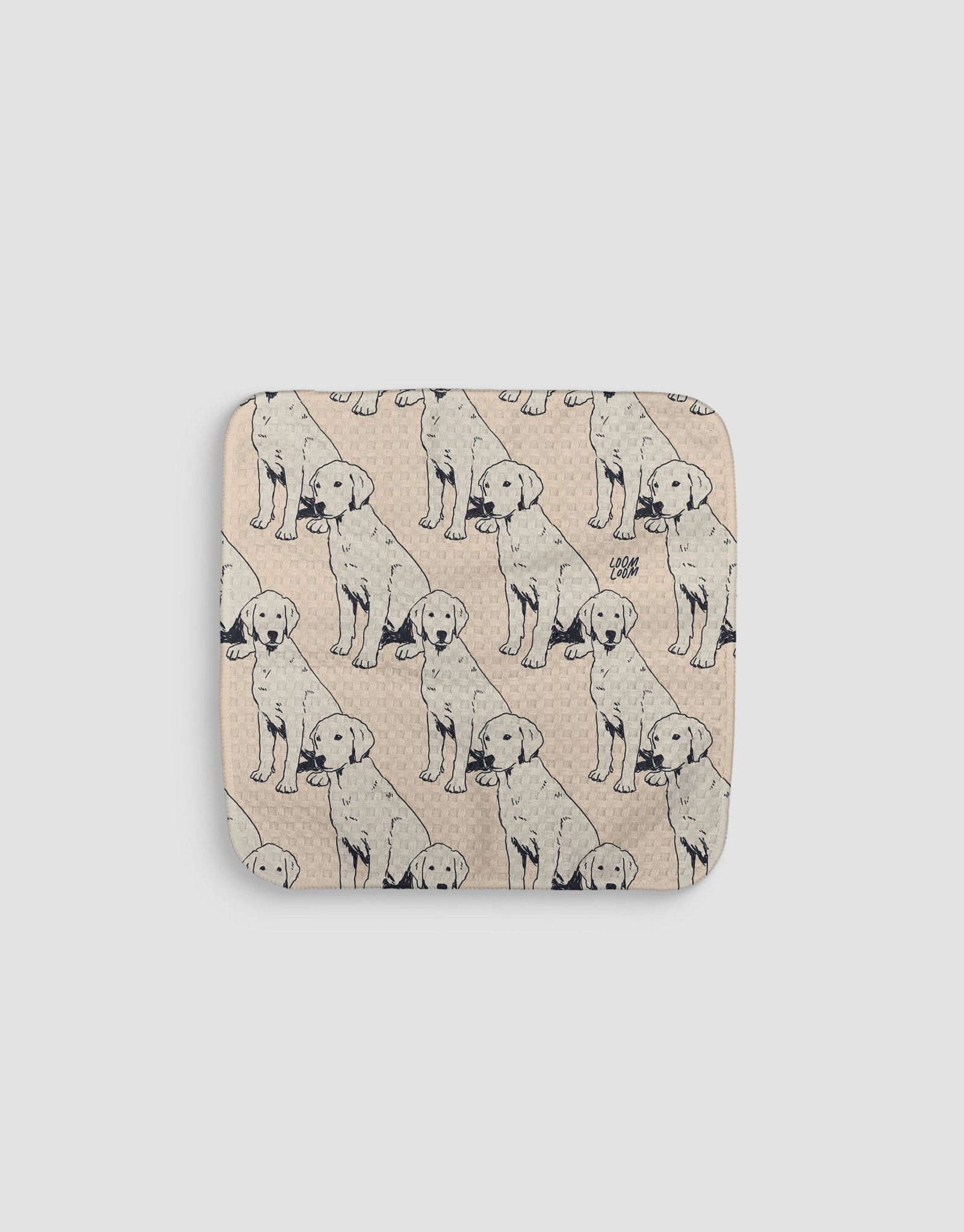 Diagonal Dogs Dishcloth - Loom Loom