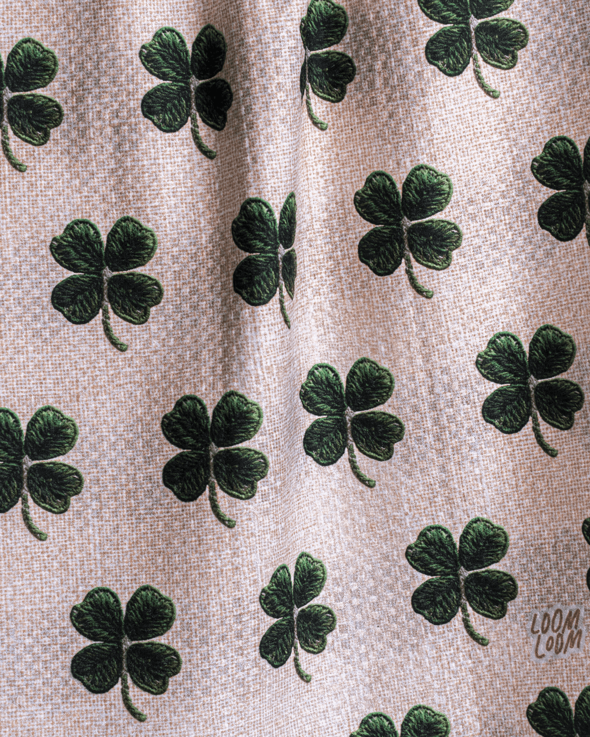 Embroidered Clover Rows - Loom Loom