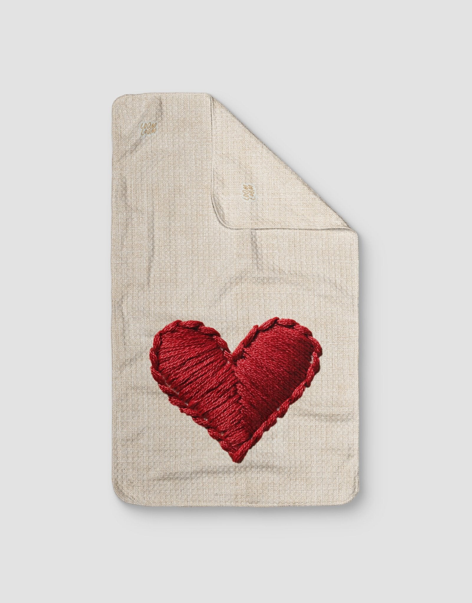Embroidered Heart - Loom Loom