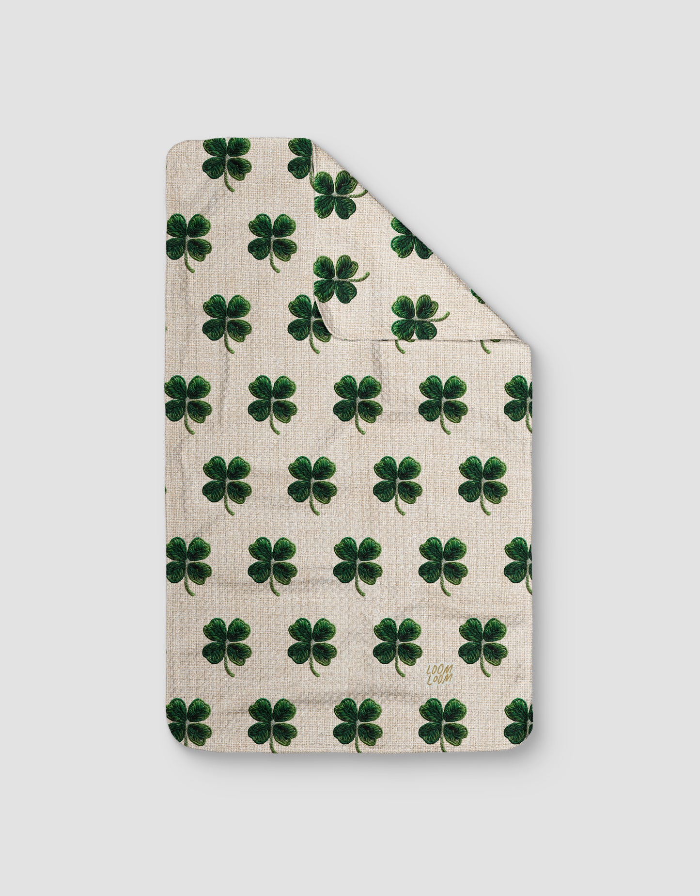 Embroidered Clover Rows