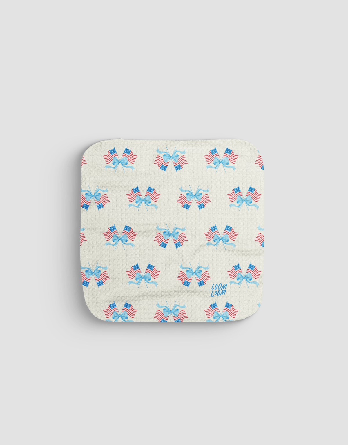 Flags & Bows Dishcloth - Loom Loom