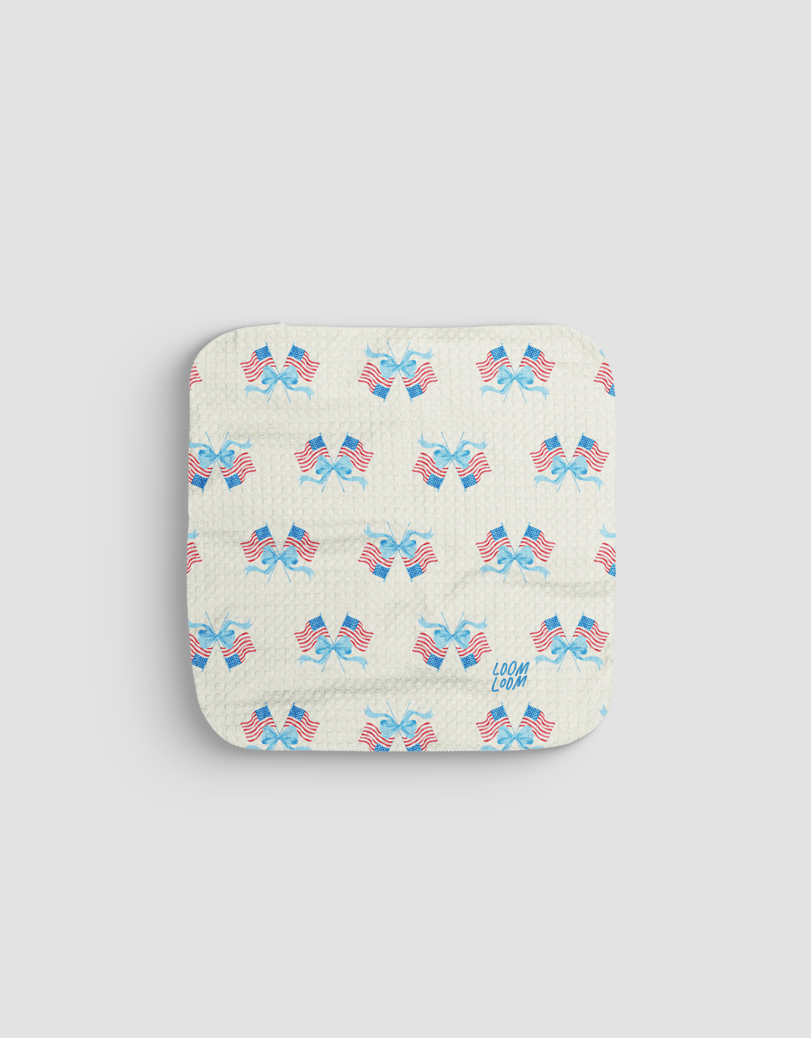Flags & Bows Dishcloth - Loom Loom
