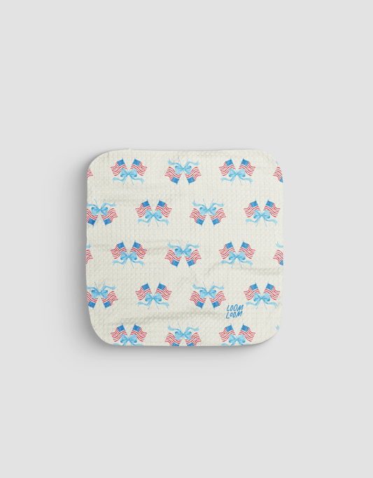 Flags & Bows Dishcloth - Loom Loom
