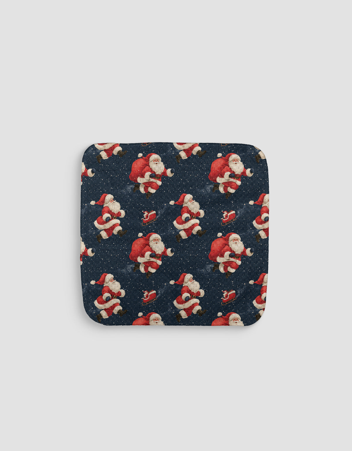 Floating Santas Dishcloth
