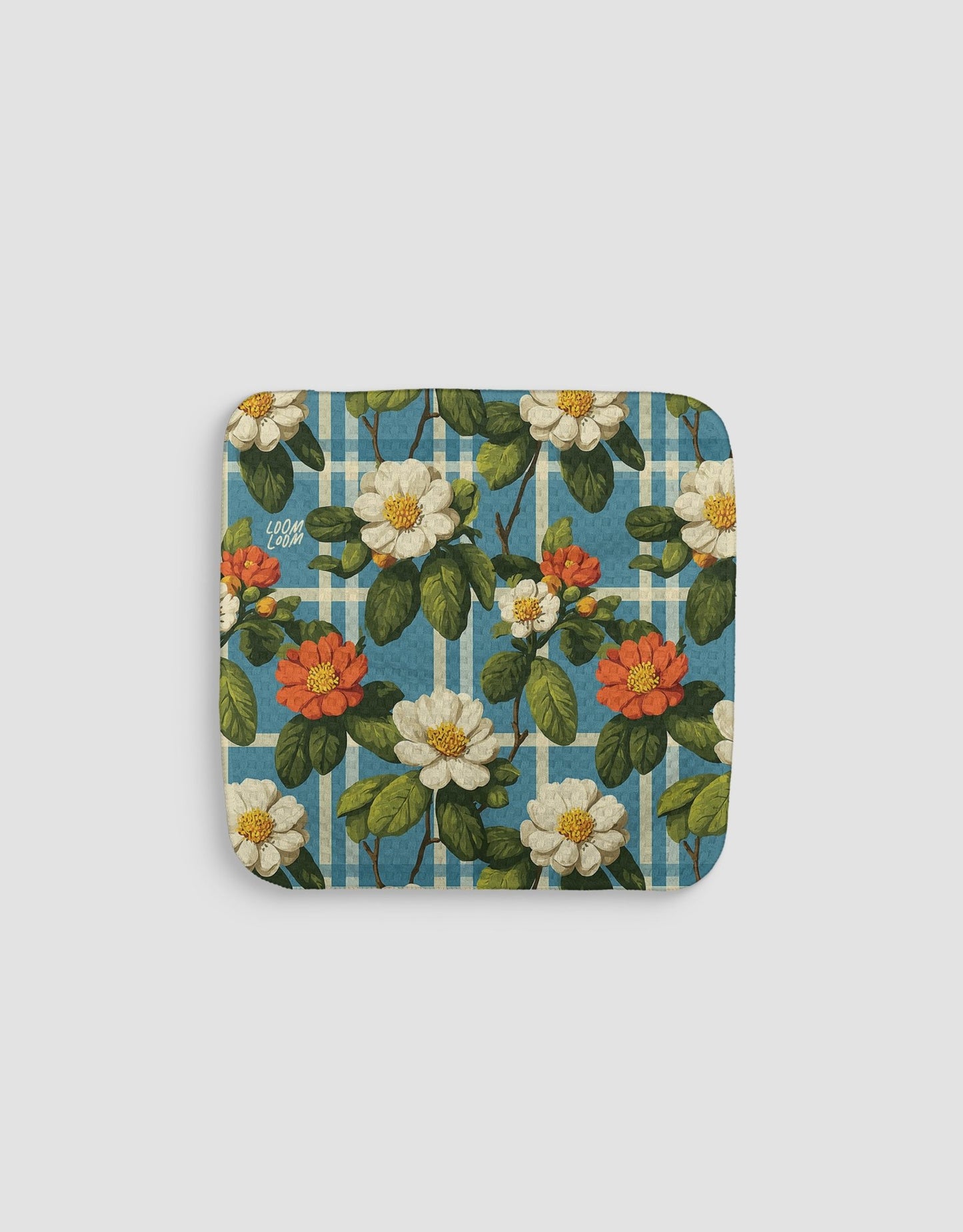 Floral Plaid Dishcloth - Loom Loom