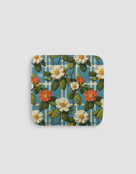 Floral Plaid Dishcloth - Loom Loom