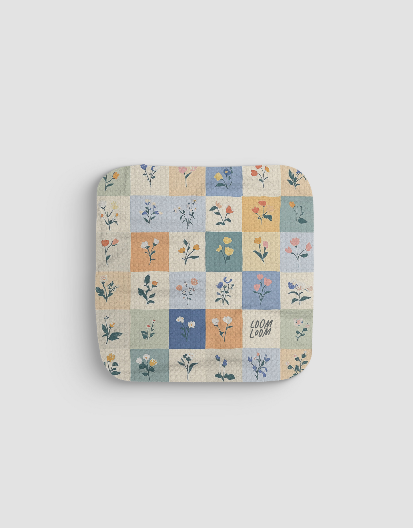 Floral Boxes Dishcloth