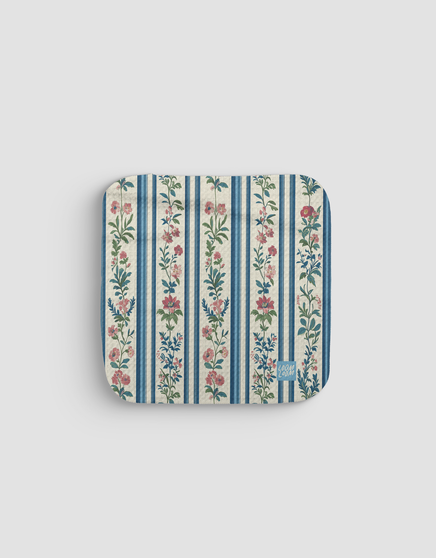 Floral Stripes Dishcloth