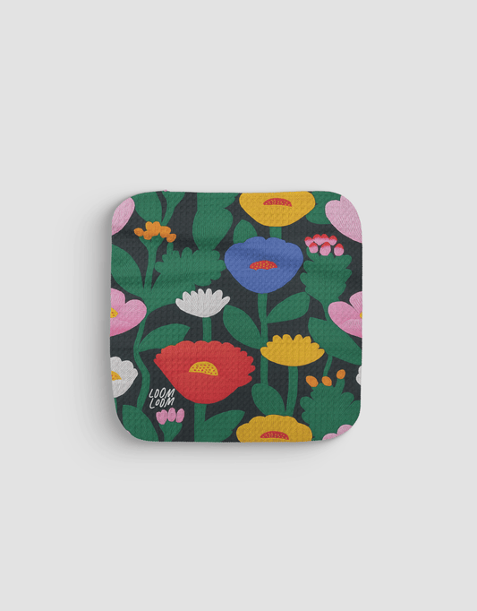 Flowers At Midnight Dishcloth - Loom Loom