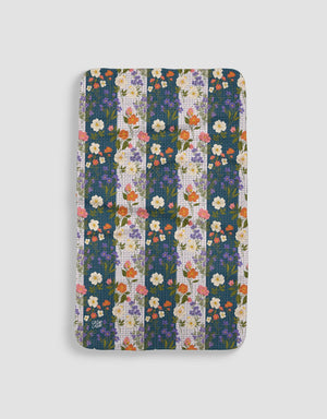 Flowers on Striped Grid