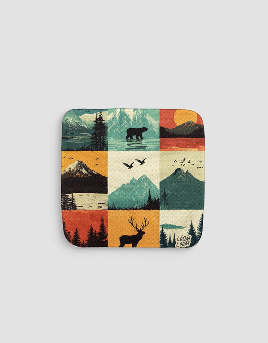 Forest Frames Dishcloth - Loom Loom