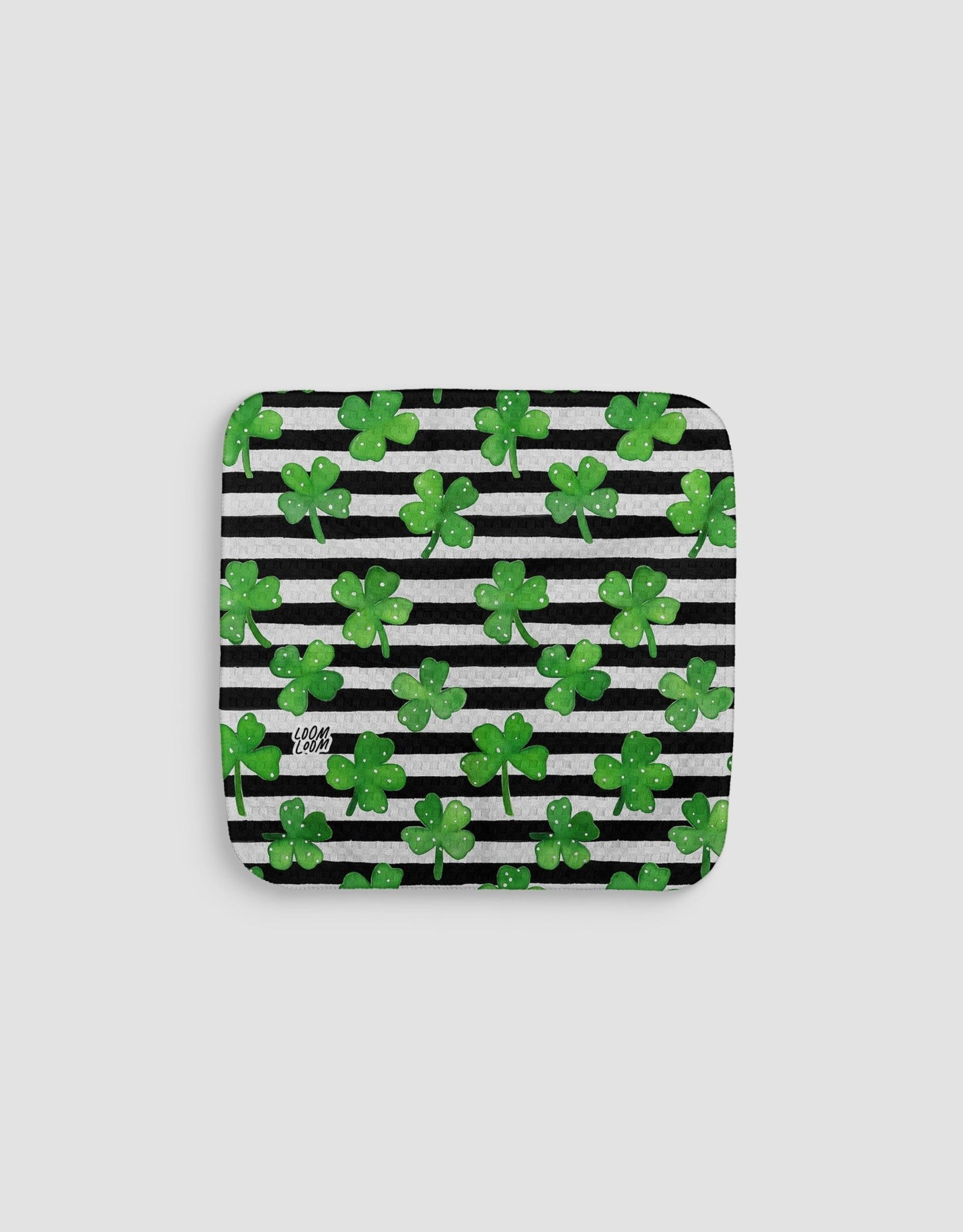 Fun Clovers & Stripes Dishcloth - Loom Loom