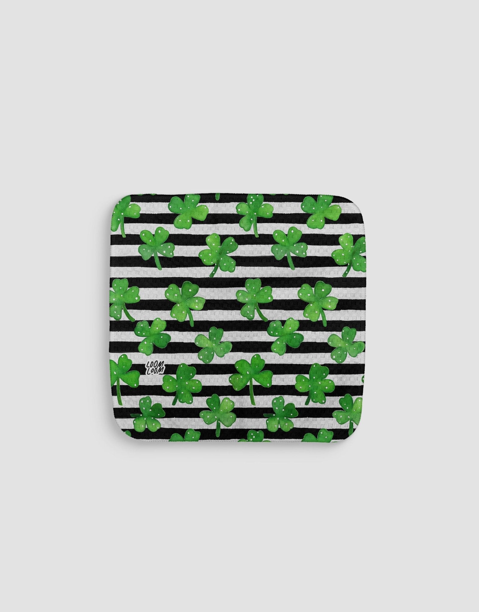 Fun Clovers & Stripes Dishcloth - Loom Loom