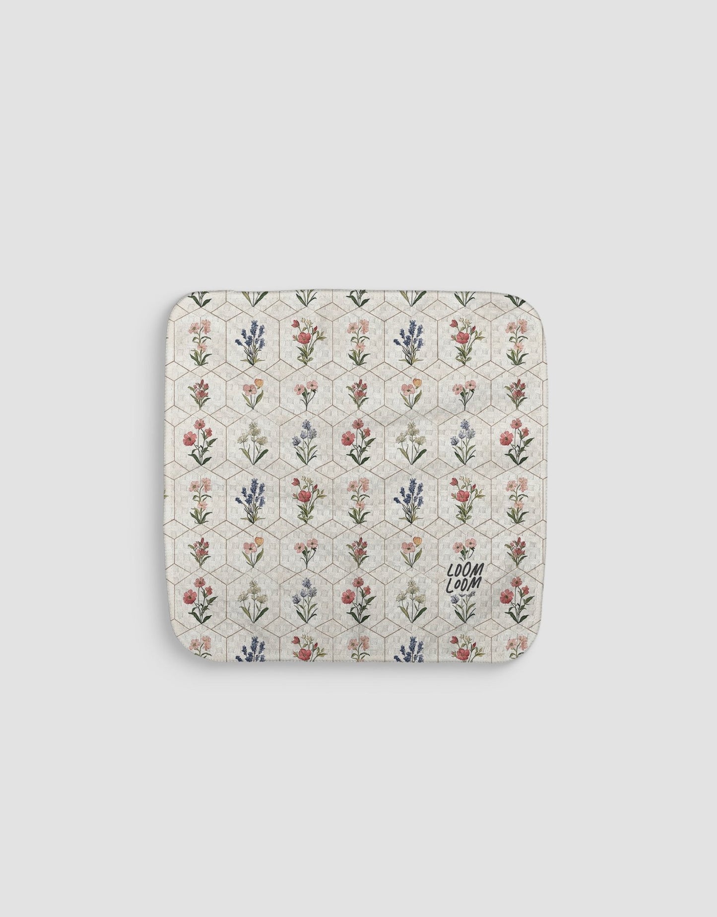 Geometric Flowers Dishcloth - Loom Loom