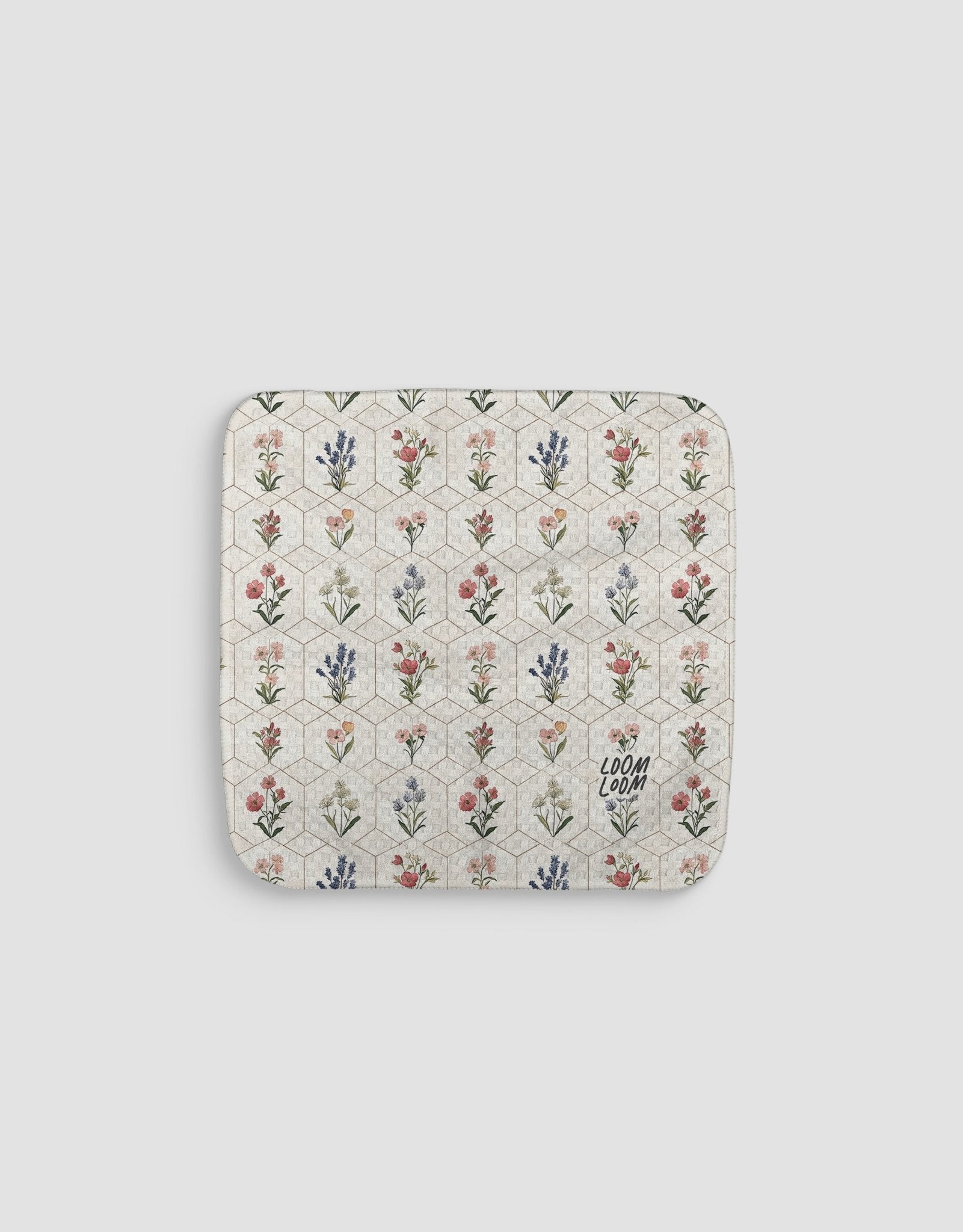 Geometric Flowers Dishcloth - Loom Loom