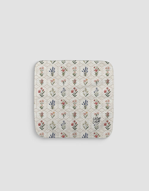 Geometric Flowers Dishcloth