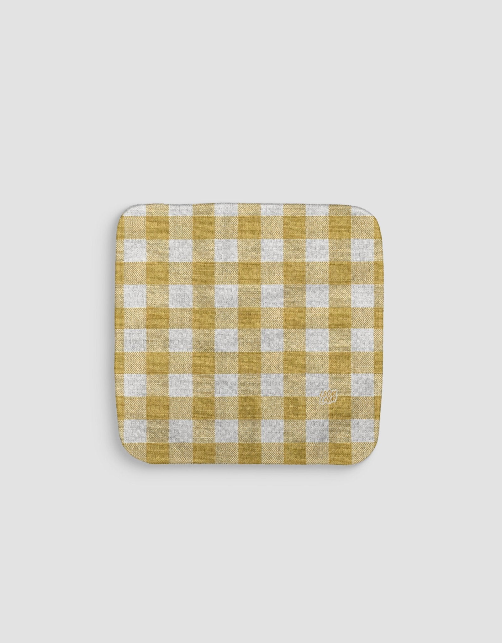 Golden Gingham Dishcloth - Loom Loom