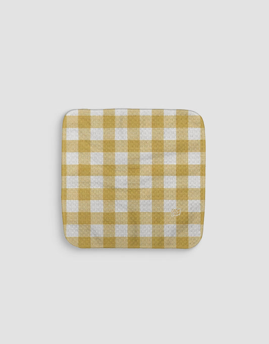 Golden Gingham Dishcloth - Loom Loom