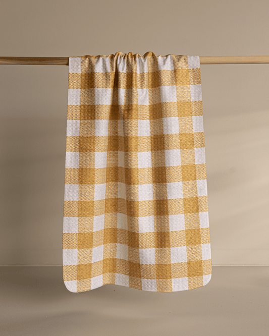 Golden Gingham Plaid - Loom Loom