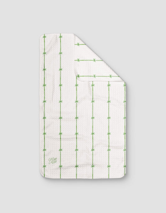 Green Bow Stripes - Loom Loom