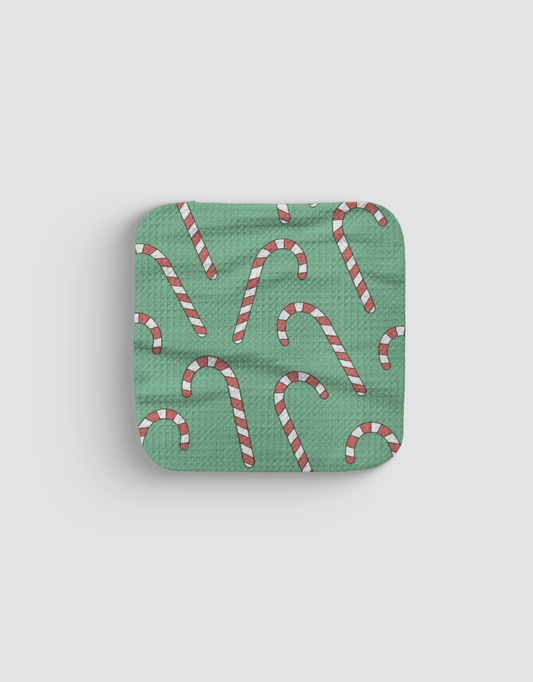Green Canes Dishcloth - Loom Loom