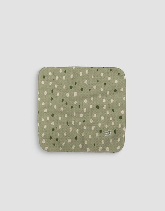Green Dots Dishcloth - Loom Loom