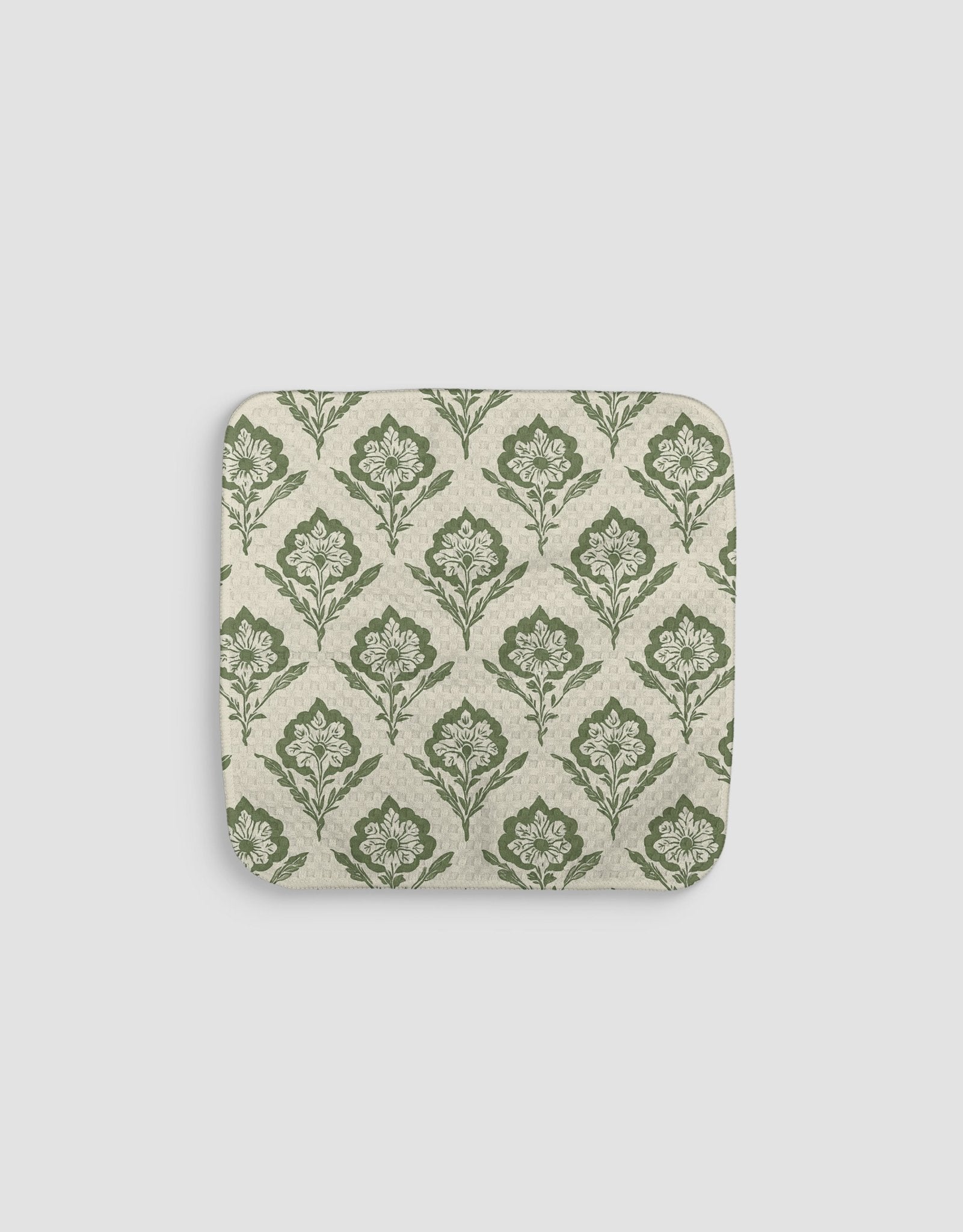 Green Flower Dishcloth - Loom Loom