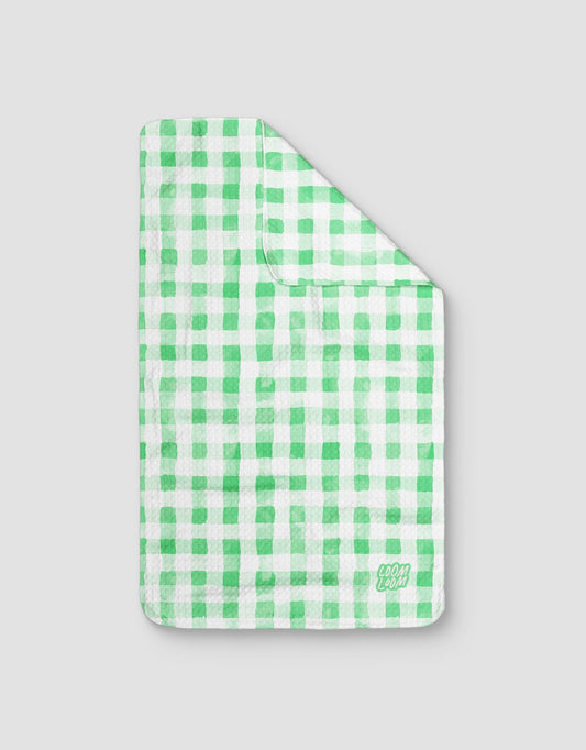 Green Watercolor Gingham - Loom Loom