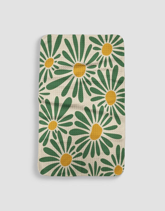 Green Yellow Flowers - Loom Loom