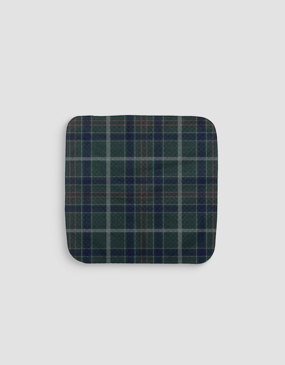 Green Christmas Plaid Dishcloth