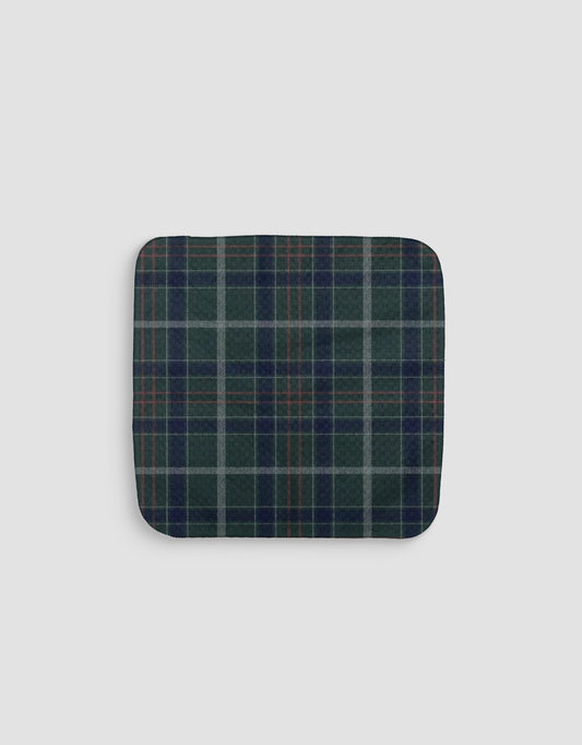 Green Christmas Plaid Dishcloth