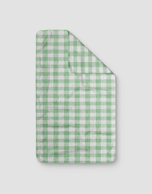 Pastel Green Woven Gingham