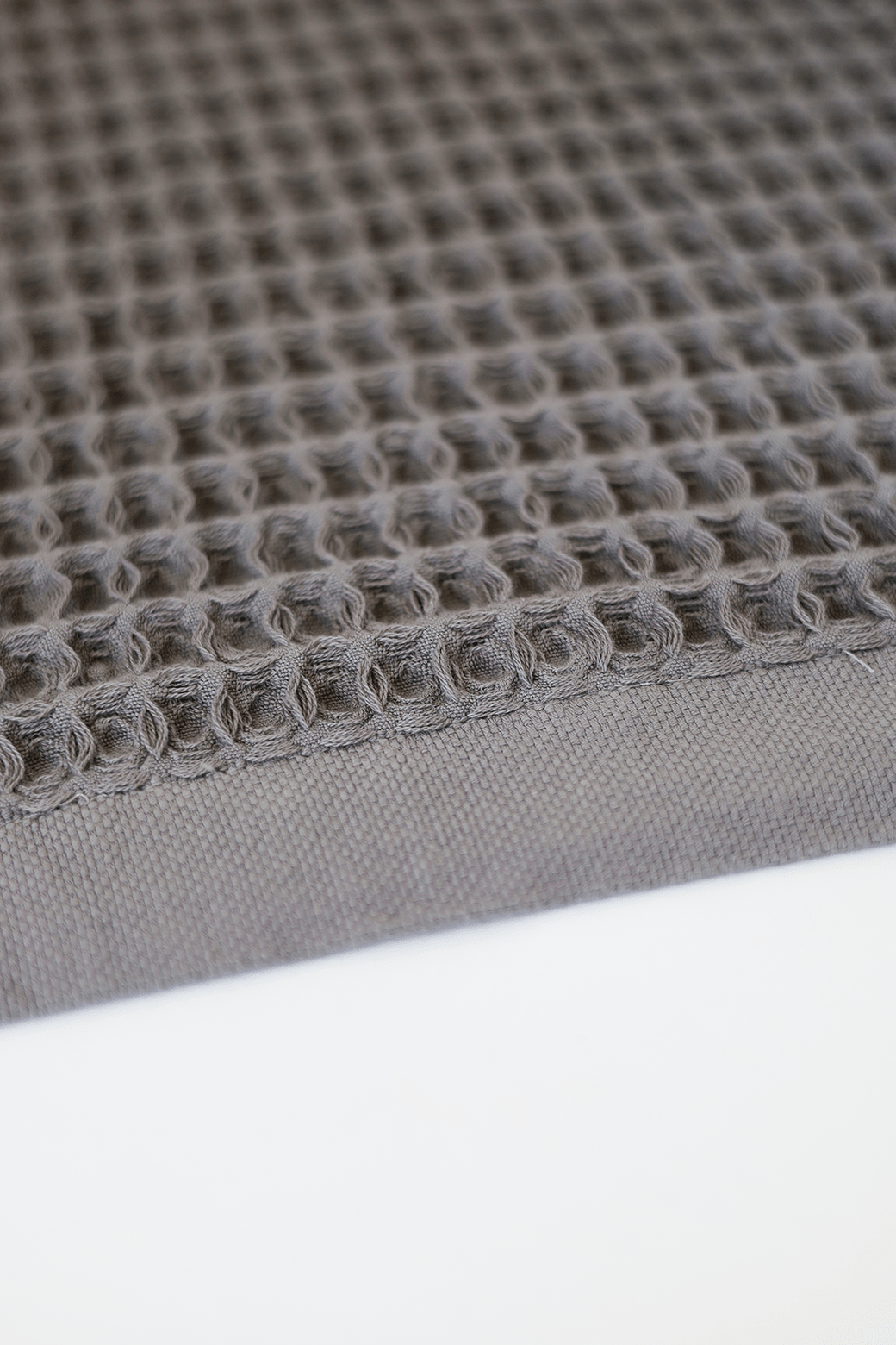 Grey Waffle Bath Sheet - Loom Loom
