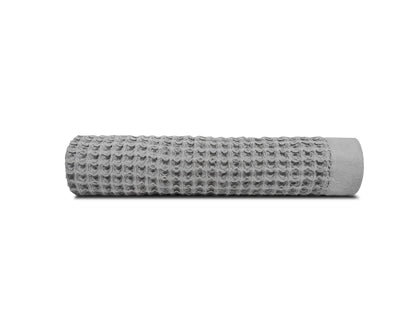 Grey Waffle Bath Sheet - Loom Loom