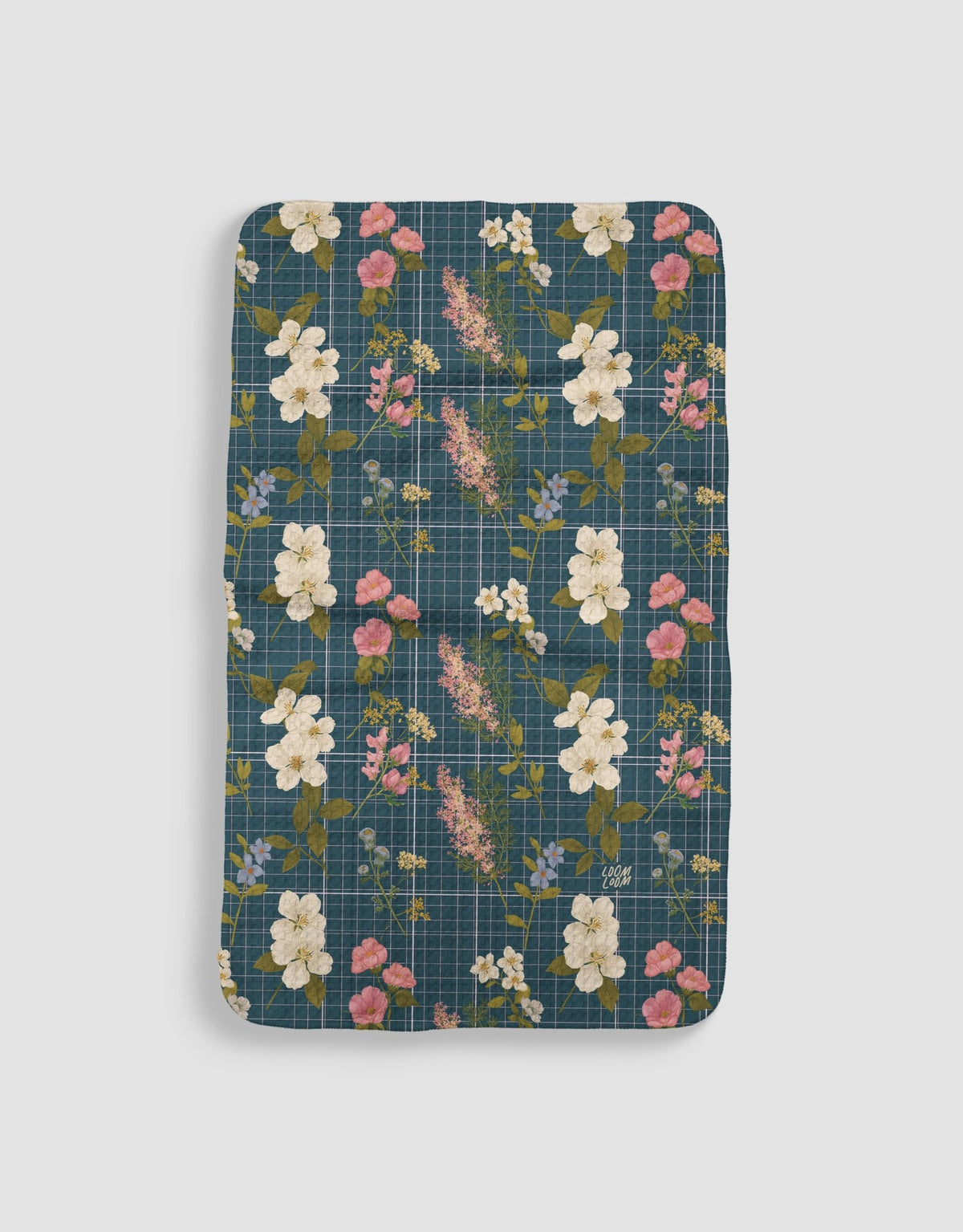 Grid Lines Floral - Loom Loom