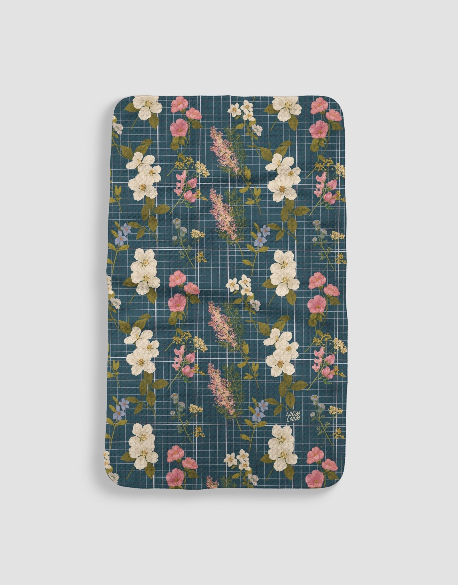 Grid Lines Floral - Loom Loom