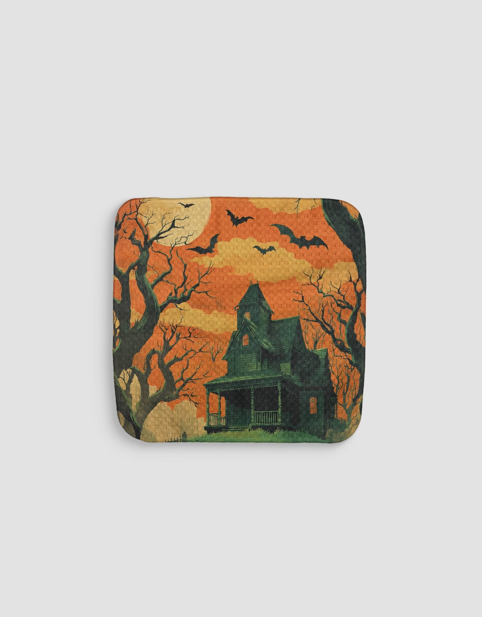 Haunted House Dishcloth - Loom Loom