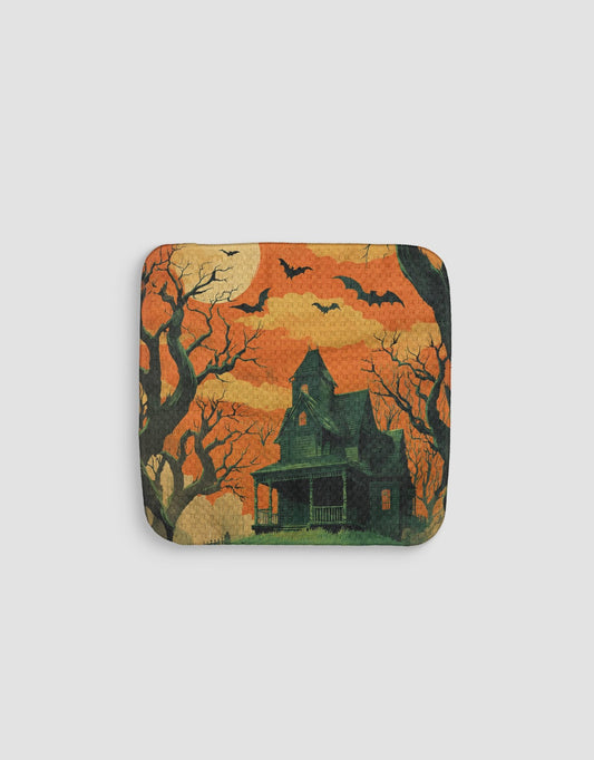 Haunted House Dishcloth - Loom Loom