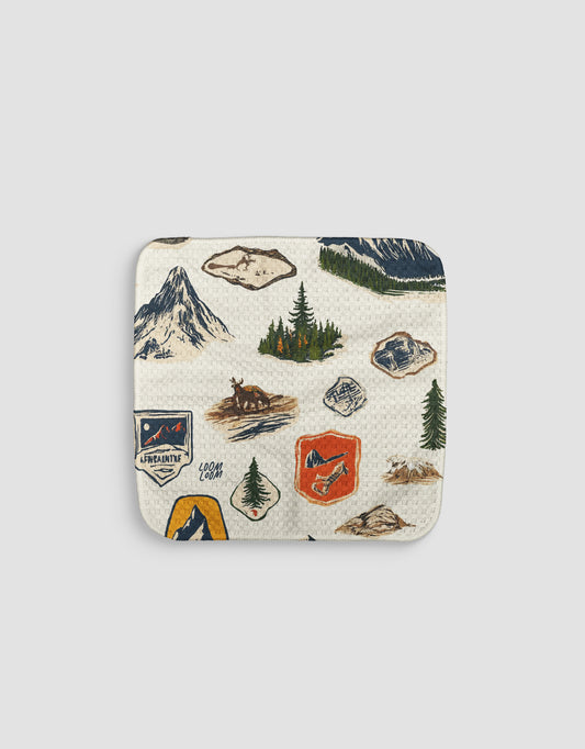 Hiking Badges Dishcloth
