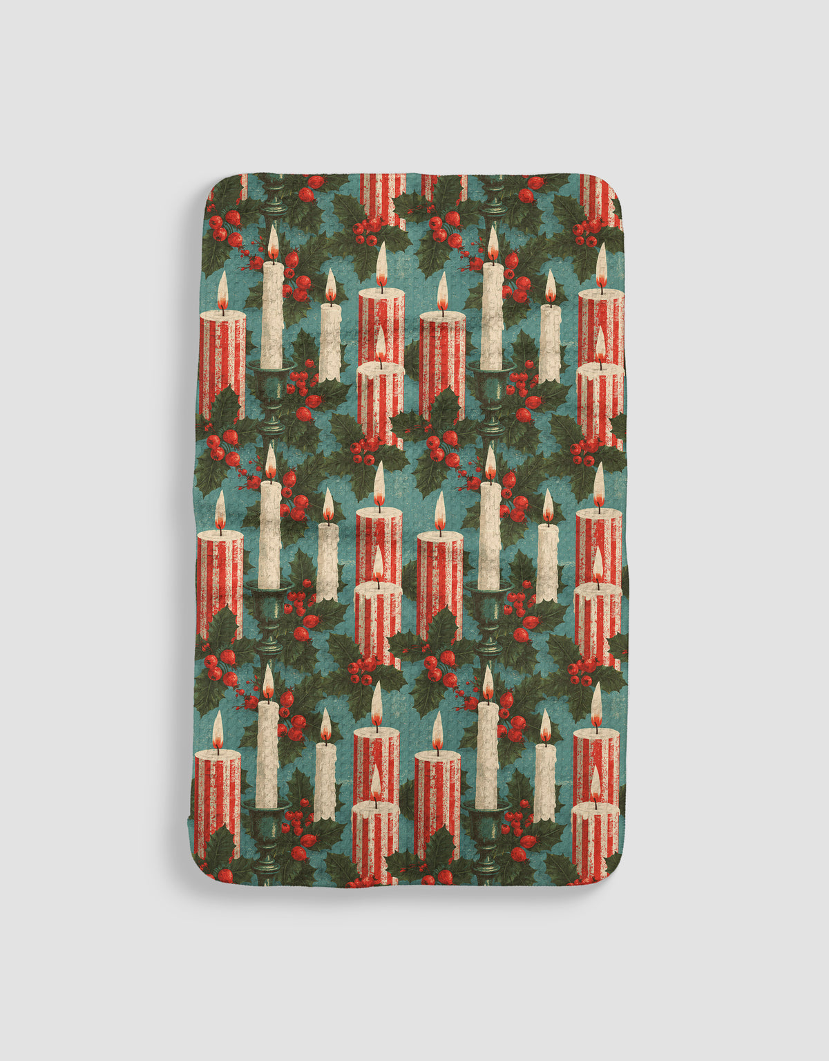 Holly Candles