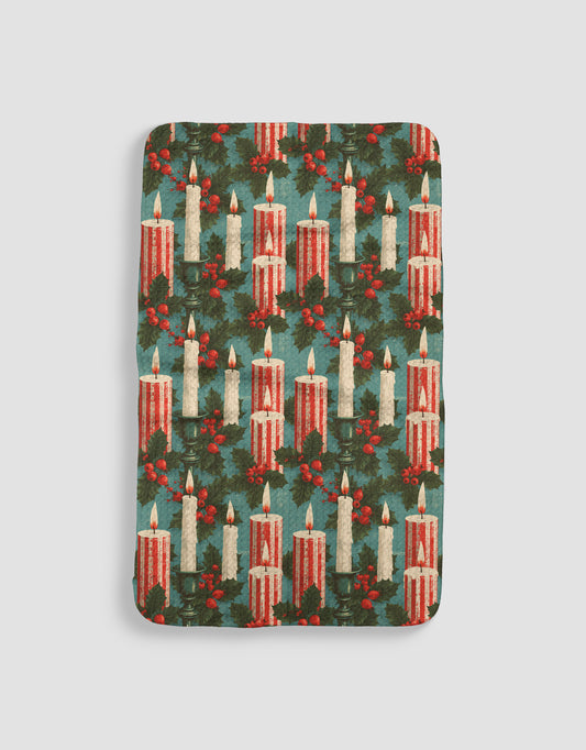 Holly Candles
